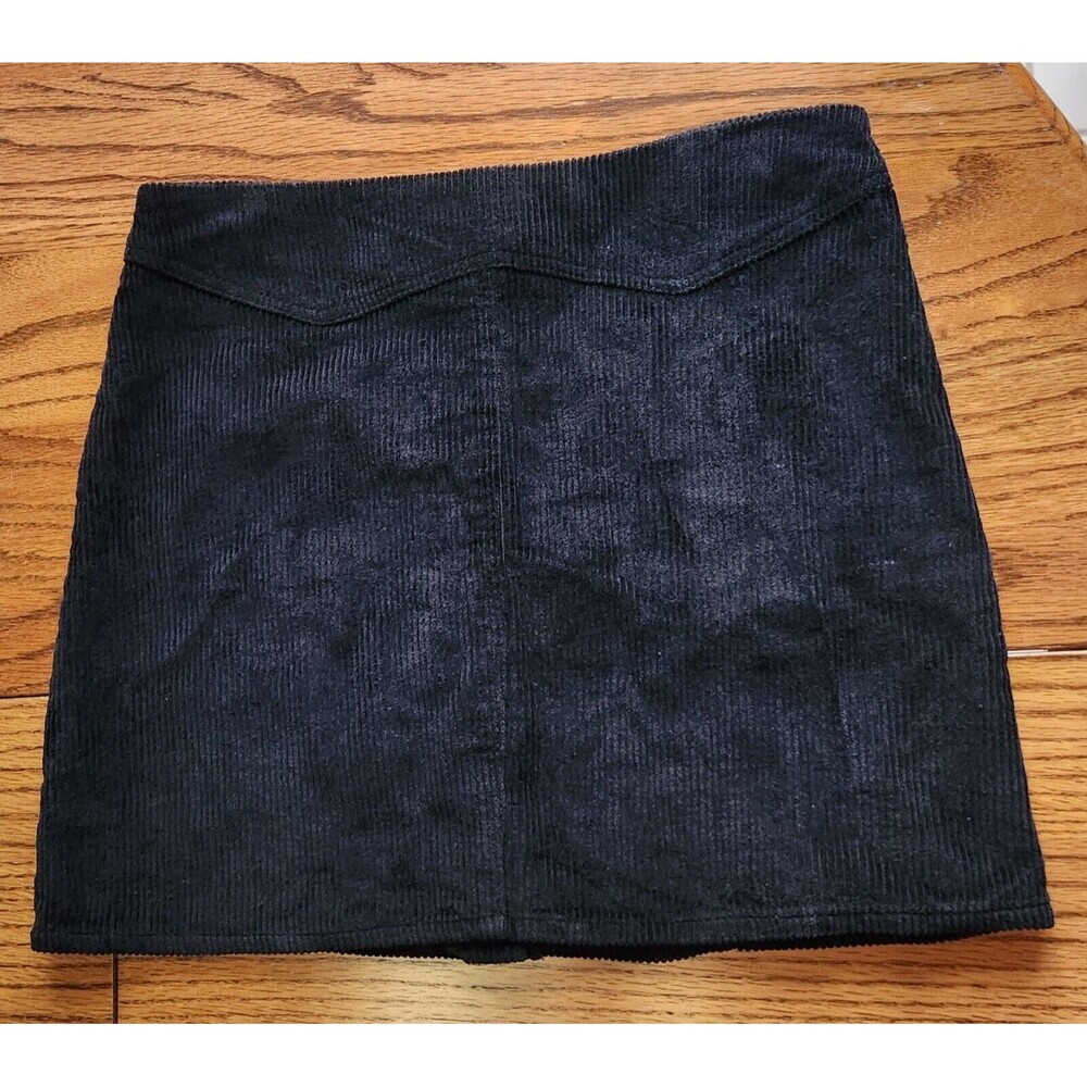 Anthropologie She & Sky Corduroy Snap Front A-Line Mini Skirt Women’s SZ L - Picture 8 of 10